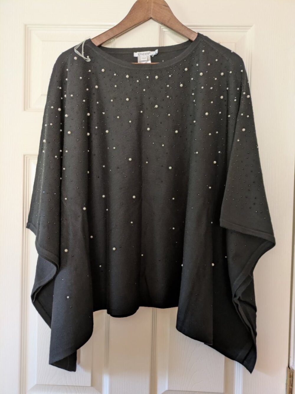 Chicos elegant poncho sweater super soft NWOT